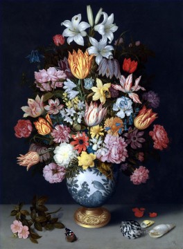 Flores Painting - Bosschaert Ambrosius Bodegón Florero y Flor